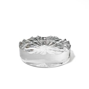 Crystal glass ashtray