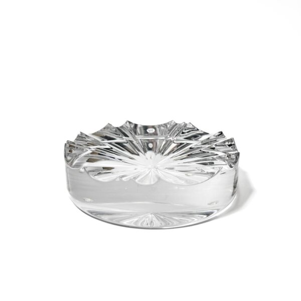 Crystal glass ashtray