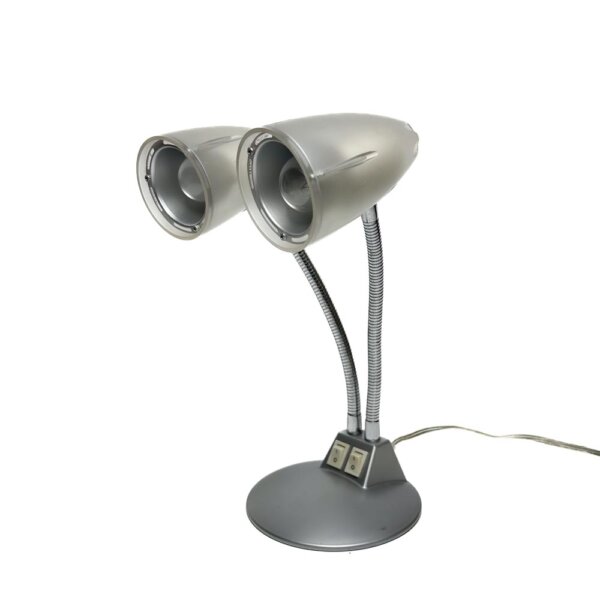 Twin head table lamp