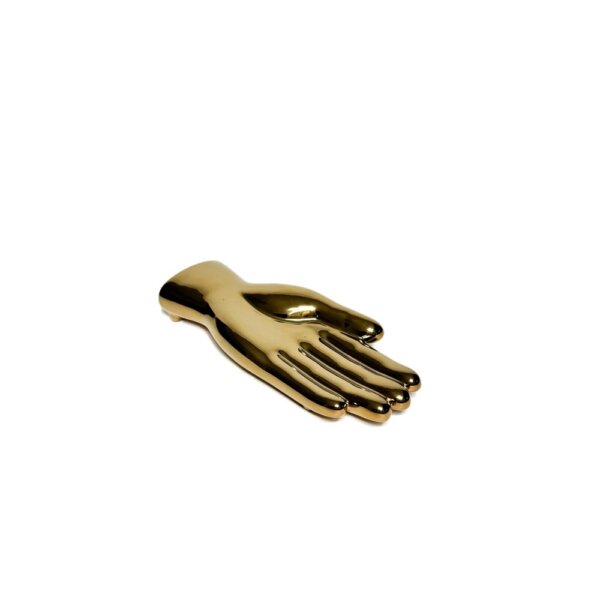 Golden hand tray