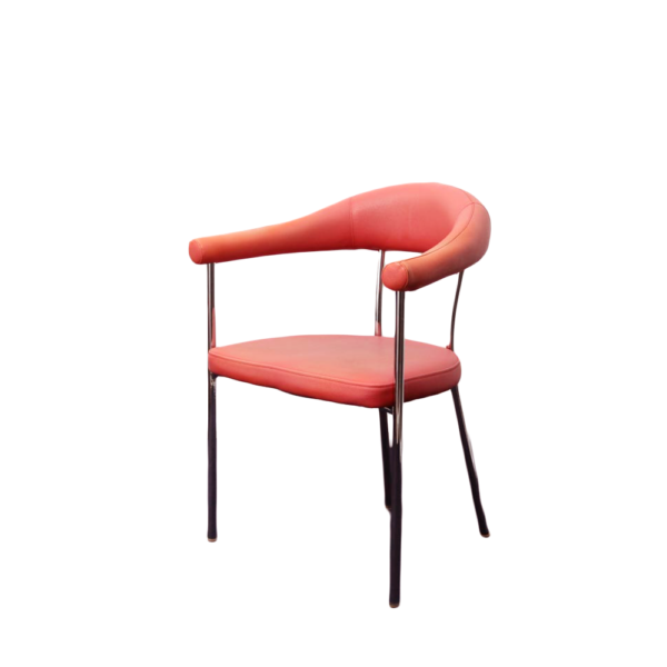 PVC leather arm chair "pink"