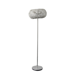 Aluminum mesh shade floor lamp