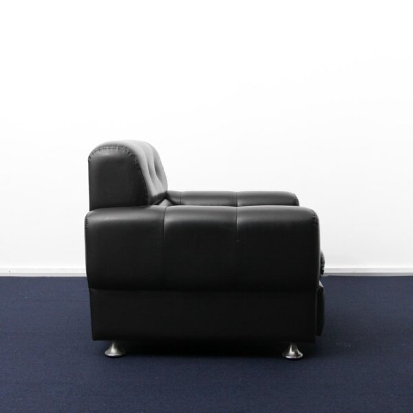 PVC leather square 1p sofa - 画像 (5)