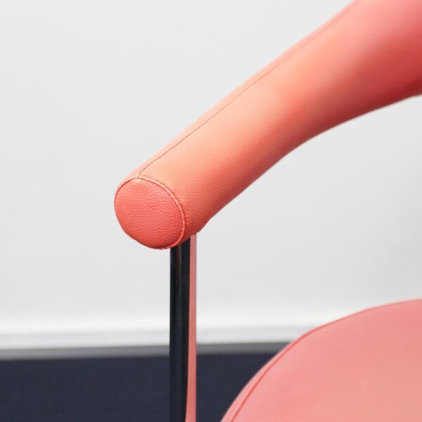 PVC leather arm chair "pink" - 画像 (7)