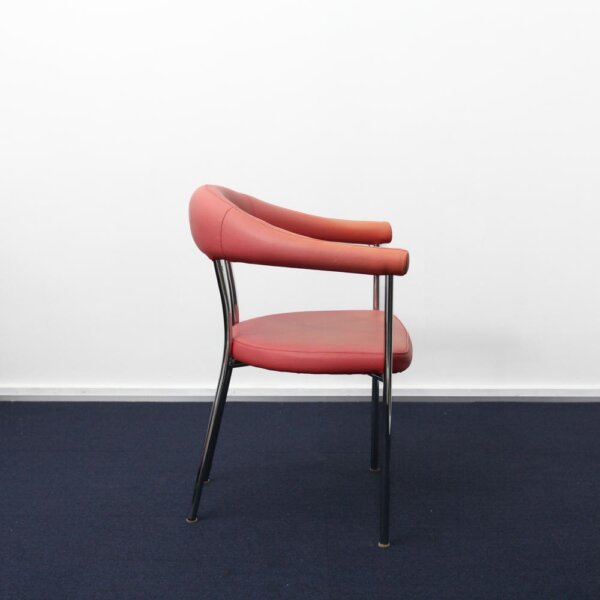 PVC leather arm chair "pink" - 画像 (5)