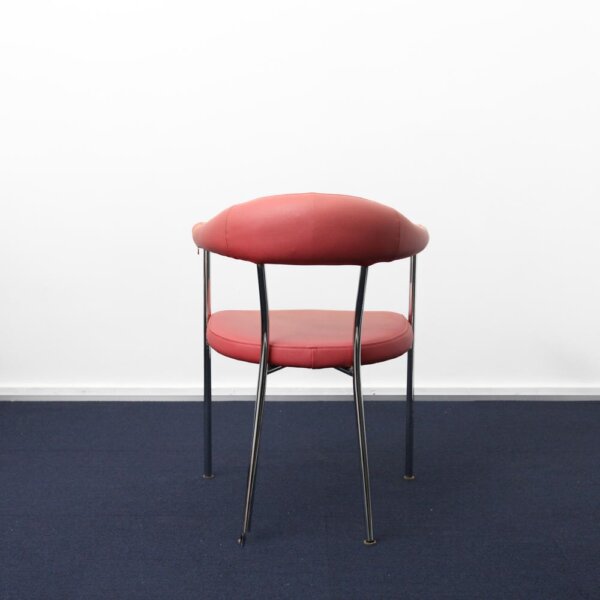 PVC leather arm chair "pink" - 画像 (4)