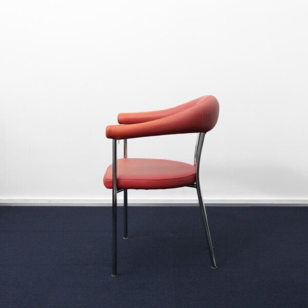 PVC leather arm chair "pink" - 画像 (3)