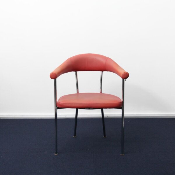 PVC leather arm chair "pink" - 画像 (2)