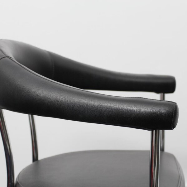 PVC leather arm chair "black" - 画像 (7)