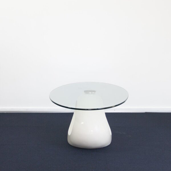 Modern glass top coffee table - 画像 (4)