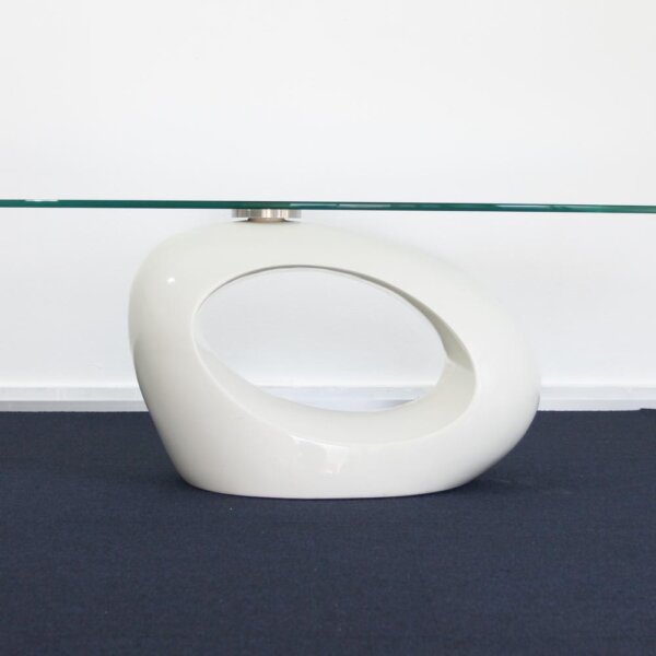 Modern glass top coffee table - 画像 (3)