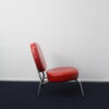 red vinyl lounge chair - 画像 (5)