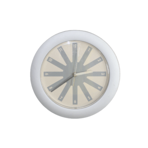 Radial dial wall clock