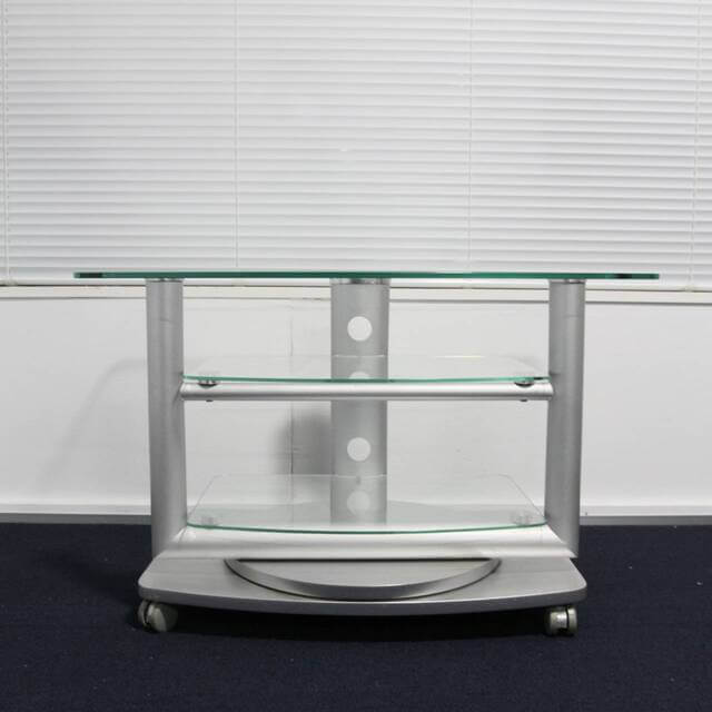 Rotating Glass Media Console - 画像 (2)