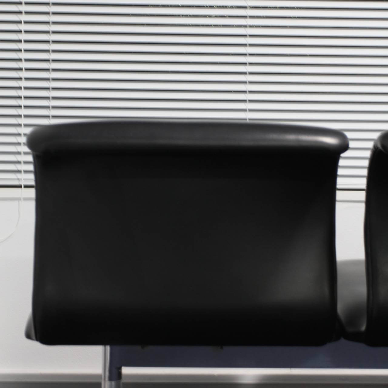 PVC Leather 3P Bench Sofa - 画像 (8)