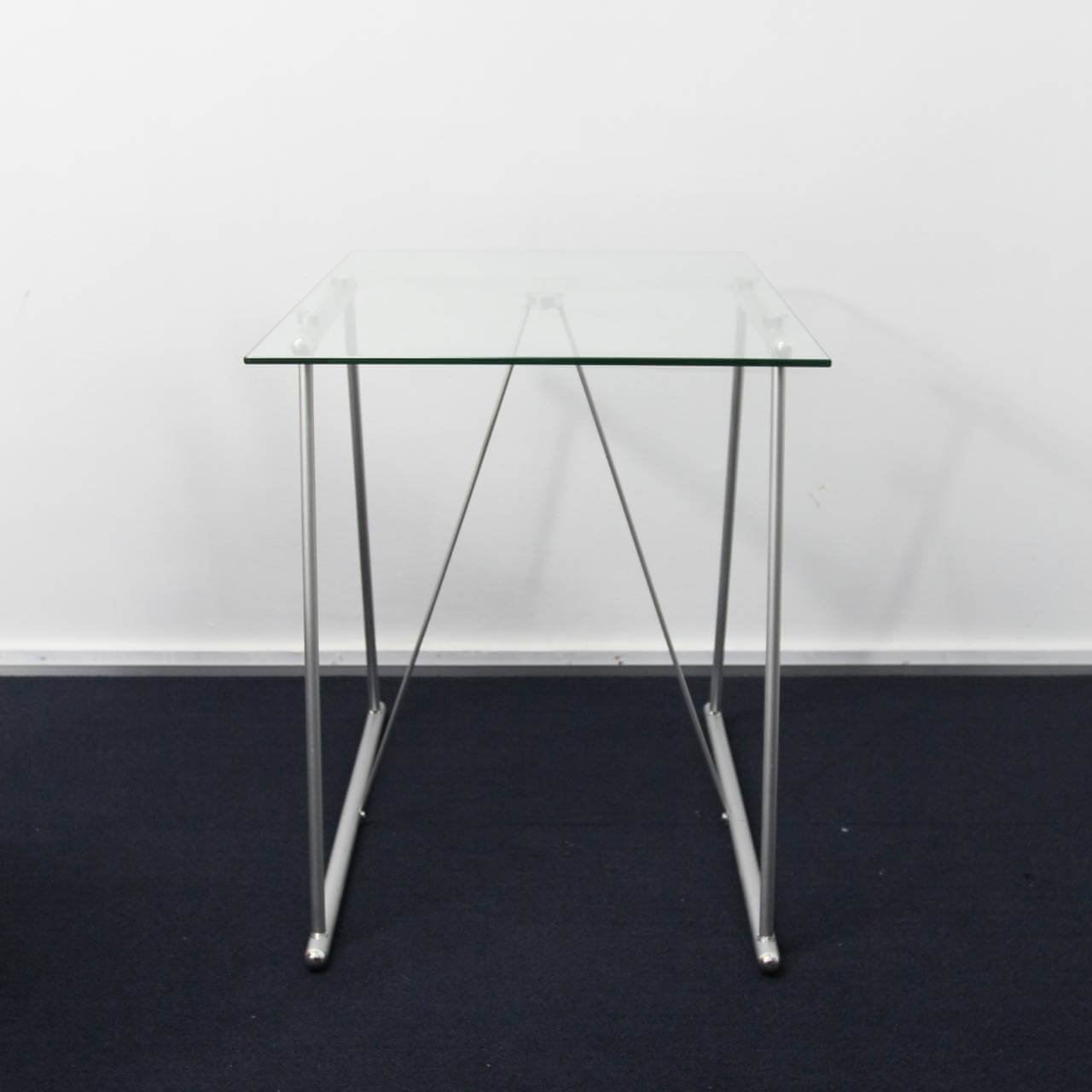 Wire Frame Glass Cafe Table - 画像 (3)