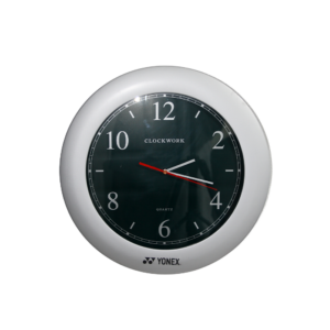 "YONEX" Silver Frame Clock