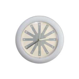 Radial dial wall clock