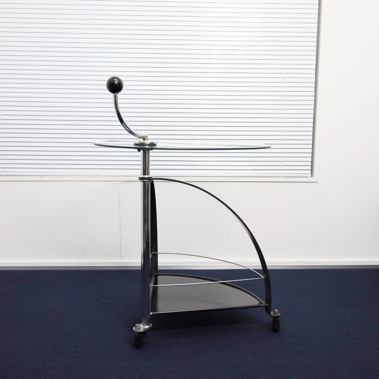 Glass Top Trolley Table - 画像 (3)