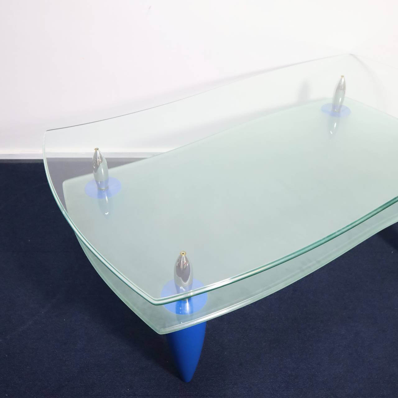 Curve Glass Center Table - 画像 (4)