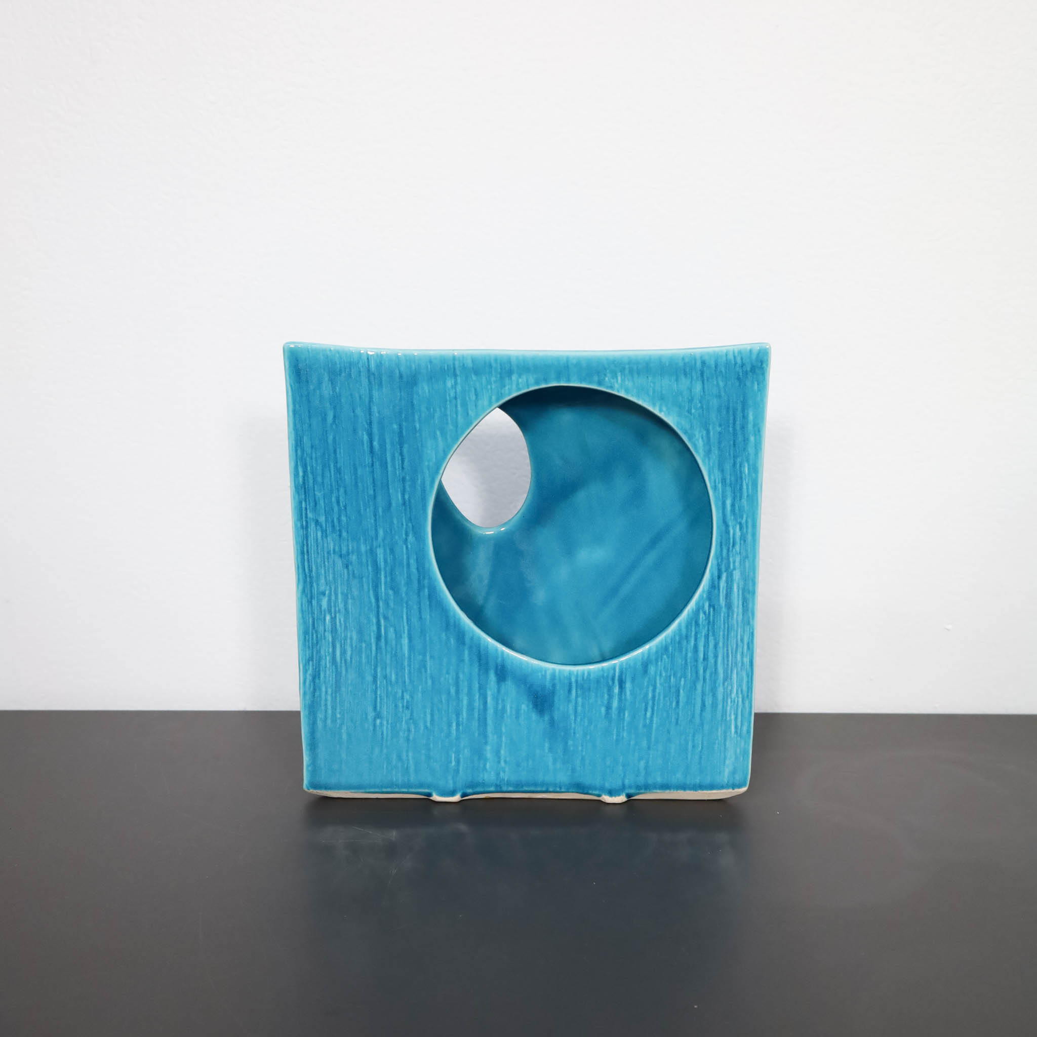 Japanese Modern Vase "Orbit bule" - 画像 (2)